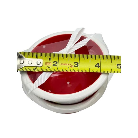 Terramoto Summer Strawberry Ceramic Dessert Prep Bowl Set of 2 NEW - Picture 8 of 9